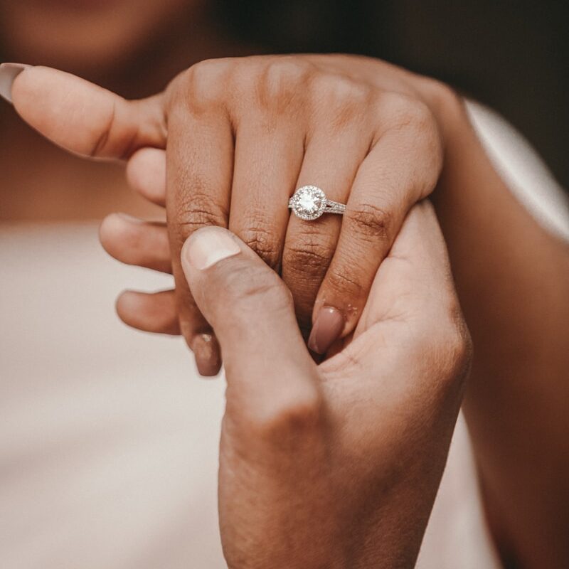 couple holding hands
